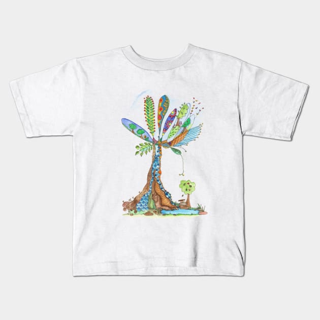 Tree of Life 12 Kids T-Shirt by wiccked